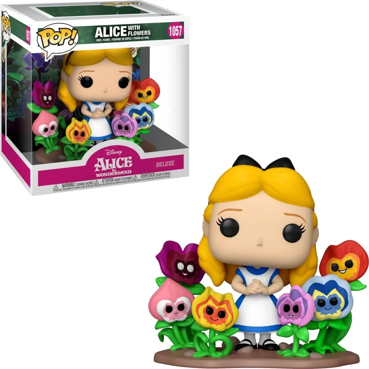 Disney POP! Deluxe Alice With Flowers Verzamelfiguur - 10cm - Multicolours - afbeelding 6 van 6