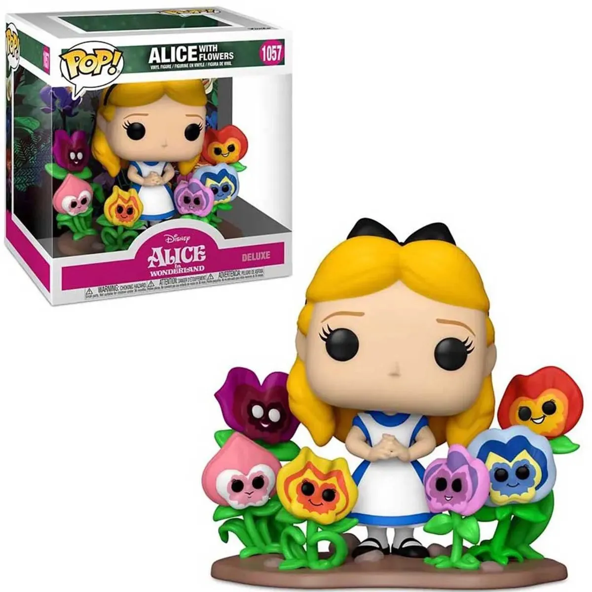 Disney POP! Deluxe Alice With Flowers Verzamelfiguur - 10cm - Multicolours