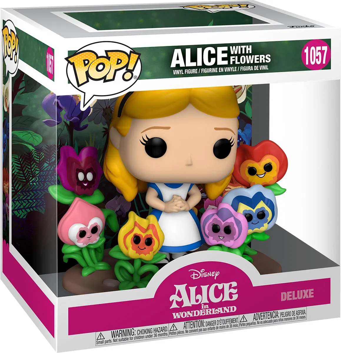 Disney POP! Deluxe Alice With Flowers Verzamelfiguur - 10cm - Multicolours