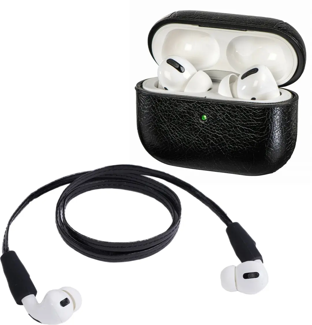 Hama Etui Apple AirPods Pro Lederlook Sportband - Zwart