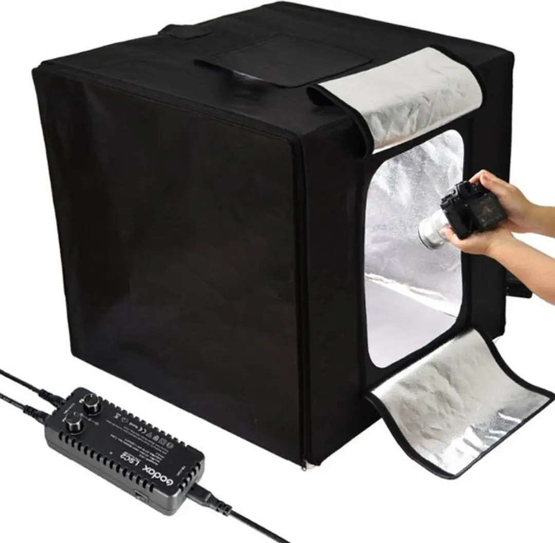 Godox LST60 Portable Triple Light LED Ministudio - 5600K - Zwart