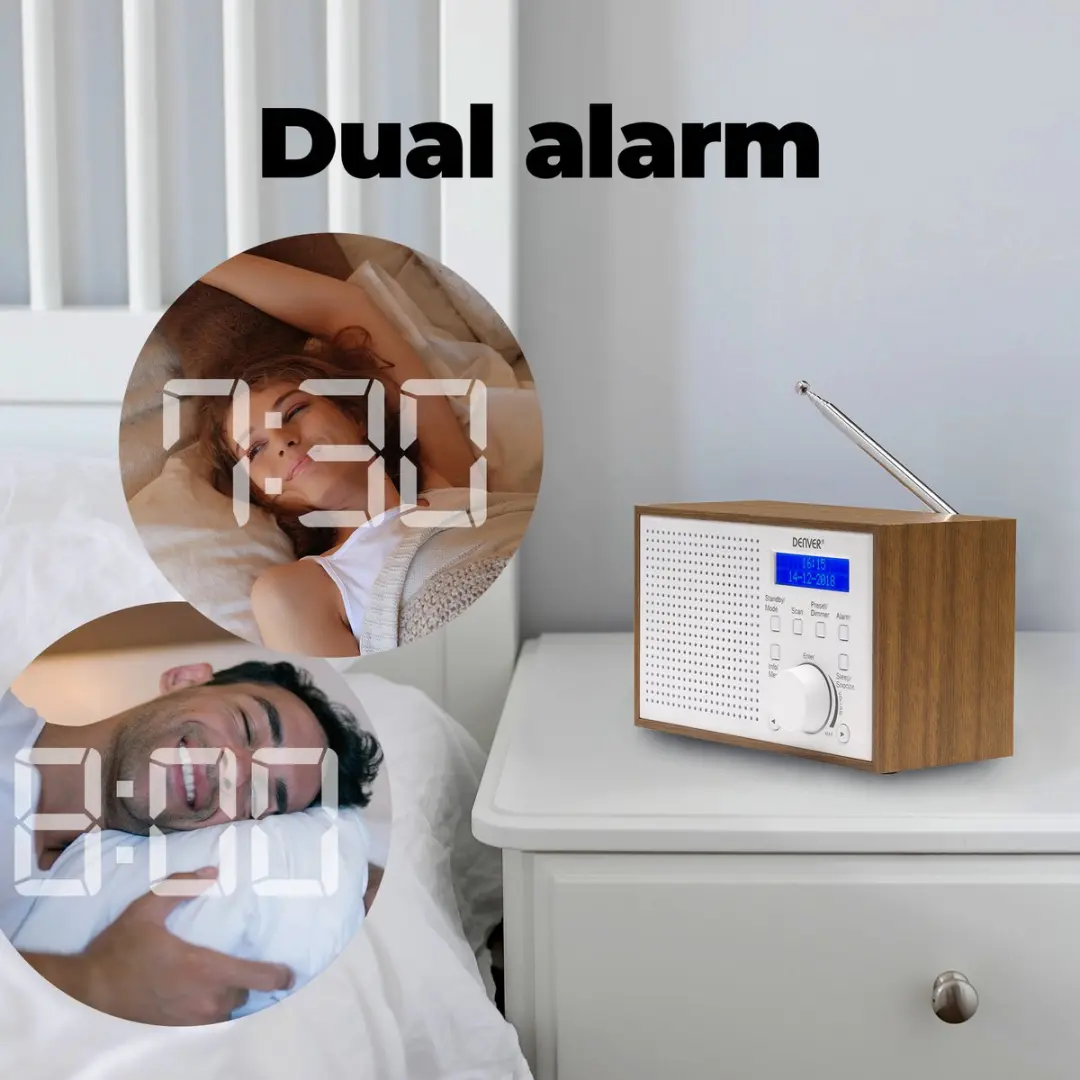 Denver DAB46 Noodradio - Wit