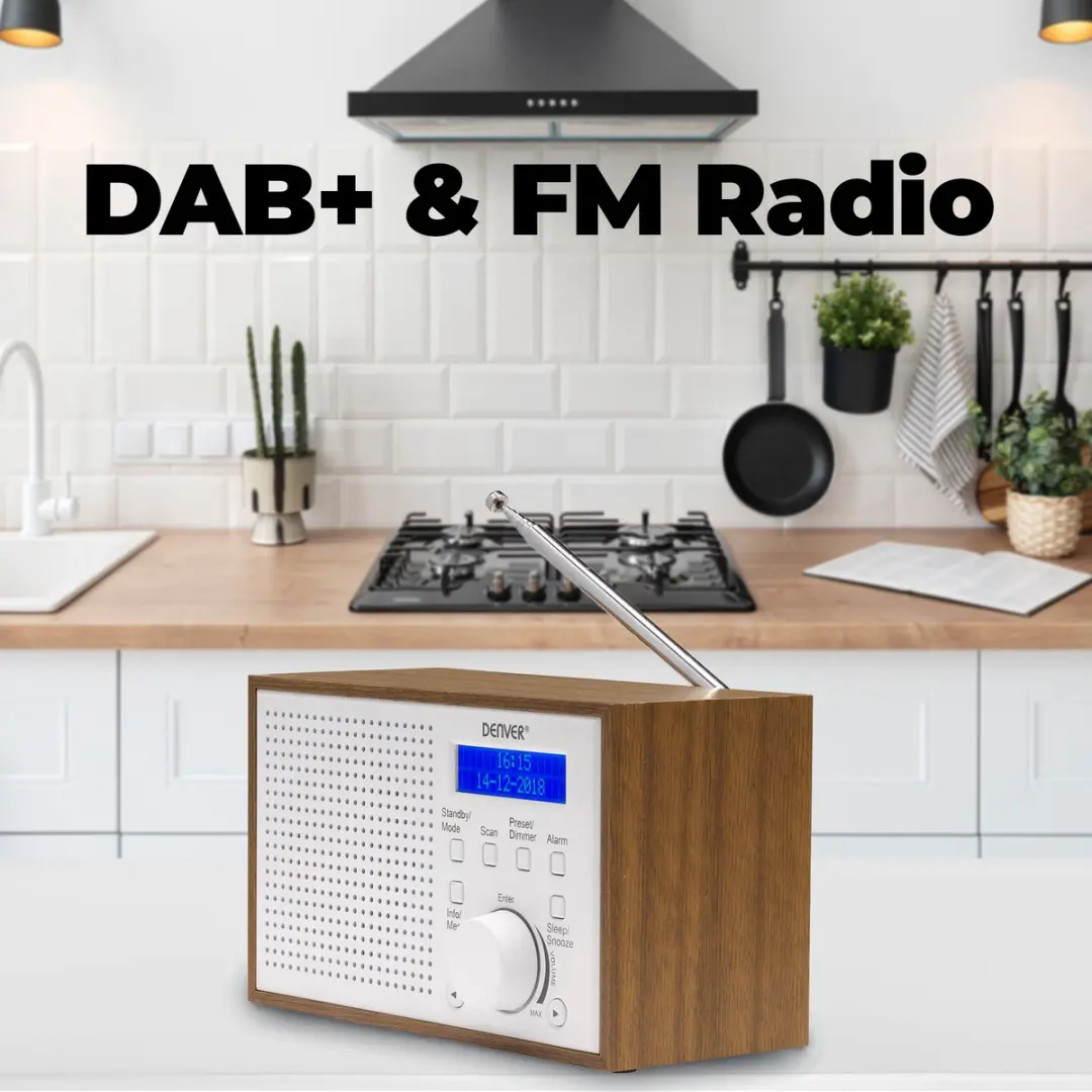 Denver DAB46 Noodradio - Wit