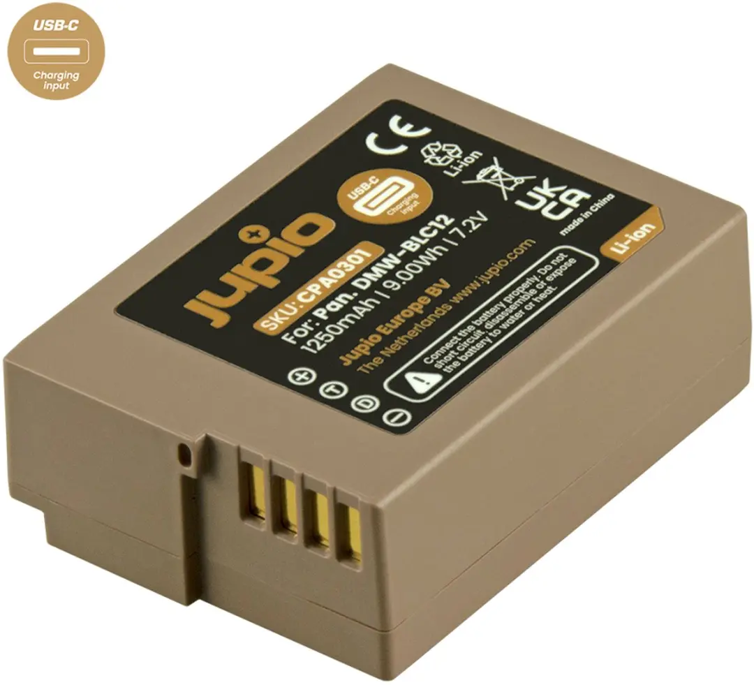 Jupio DMW-BLC12 Accu 1250mAh - USB-C