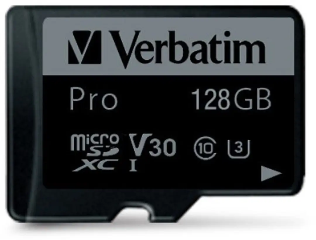 Verbatim microSDXC 128GB UHS-3 Class 10 Pro - Incl. adapter - Schokbestendig