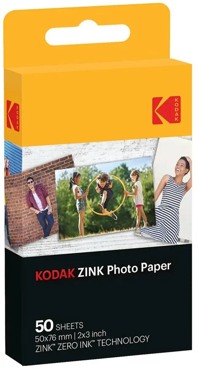 Kodak Printomatic Zink Papier 50 Stuks - Zwart