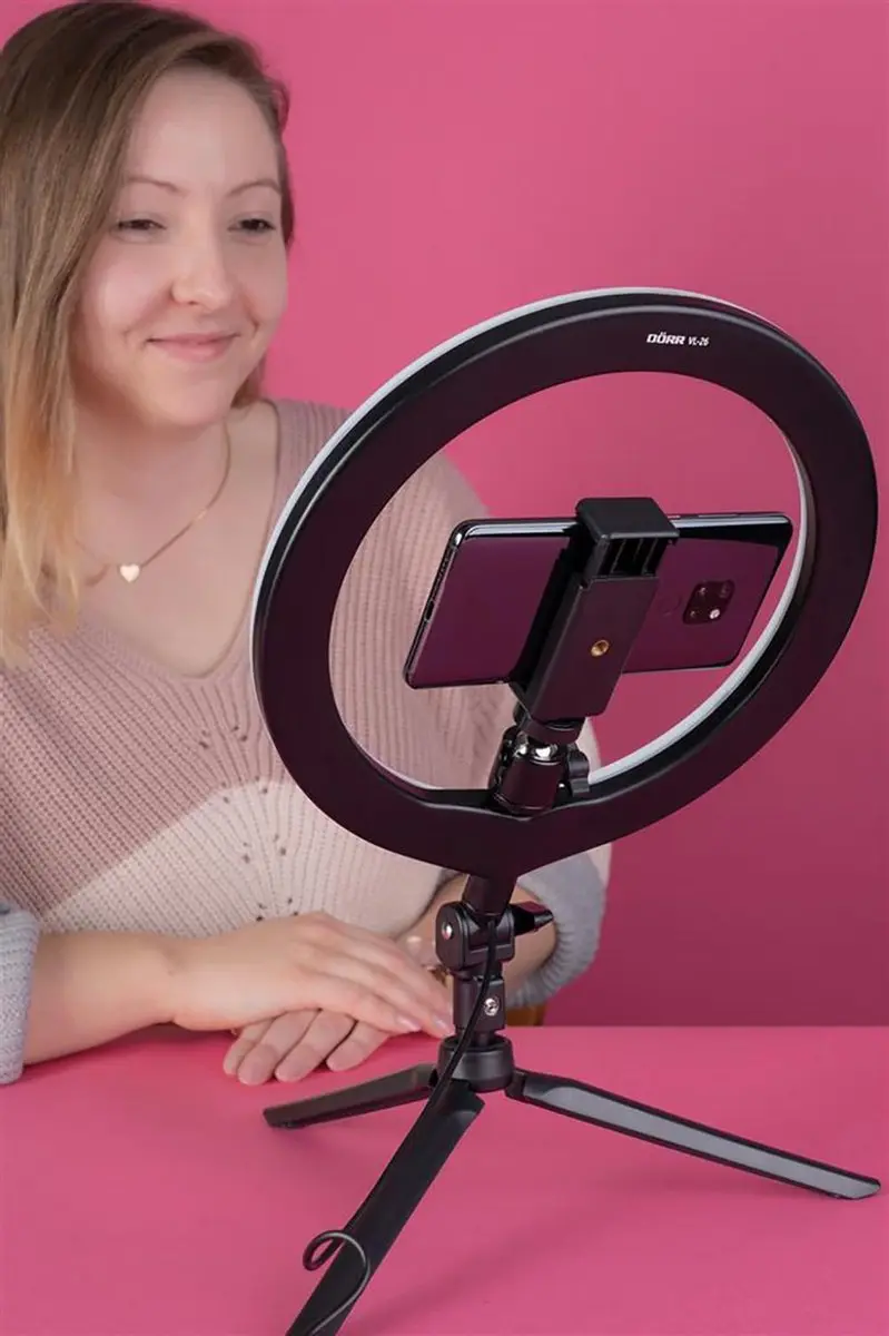 Dörr Vlogging Kit VL-26 Ringlicht - 26cm - 18W - 5000K