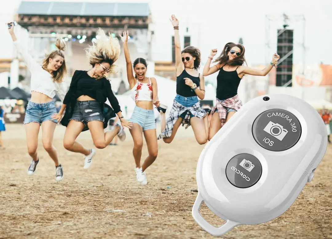 MOJOGEAR MG-02-WHITE Bluetooth Camera-afstandsbediening - Wit