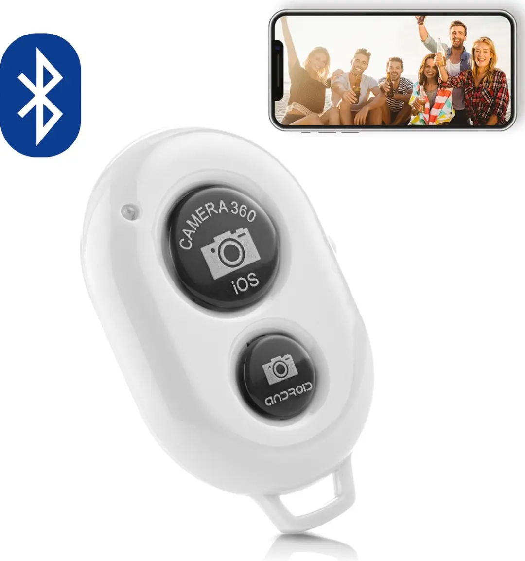 MOJOGEAR MG-02-WHITE Bluetooth Camera-afstandsbediening