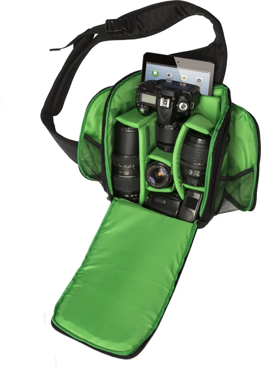 Riva 7470 SLR Sling Tas - 2 Lenzen - Zwart - afbeelding 5 van 6