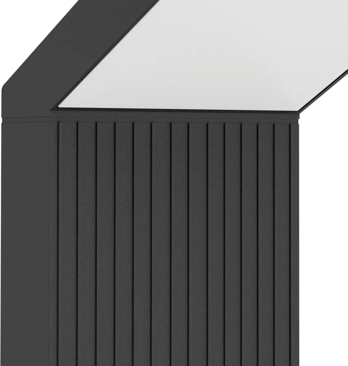 Eglo Grottazzolina Staande Lamp Buiten LED 10W - Zwart/Melkkleurig