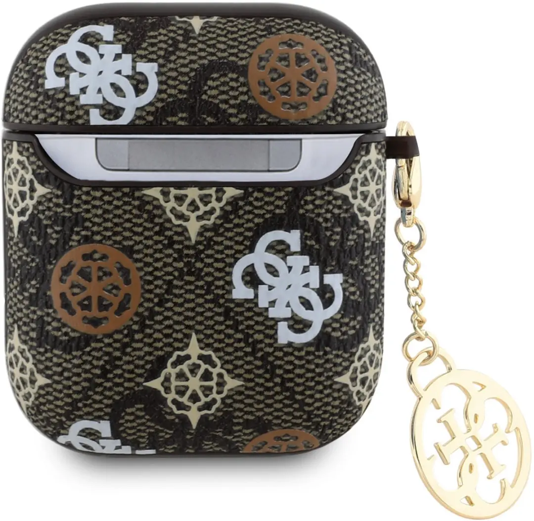 GUESS AirPods Hoesje - Peony - Bruin