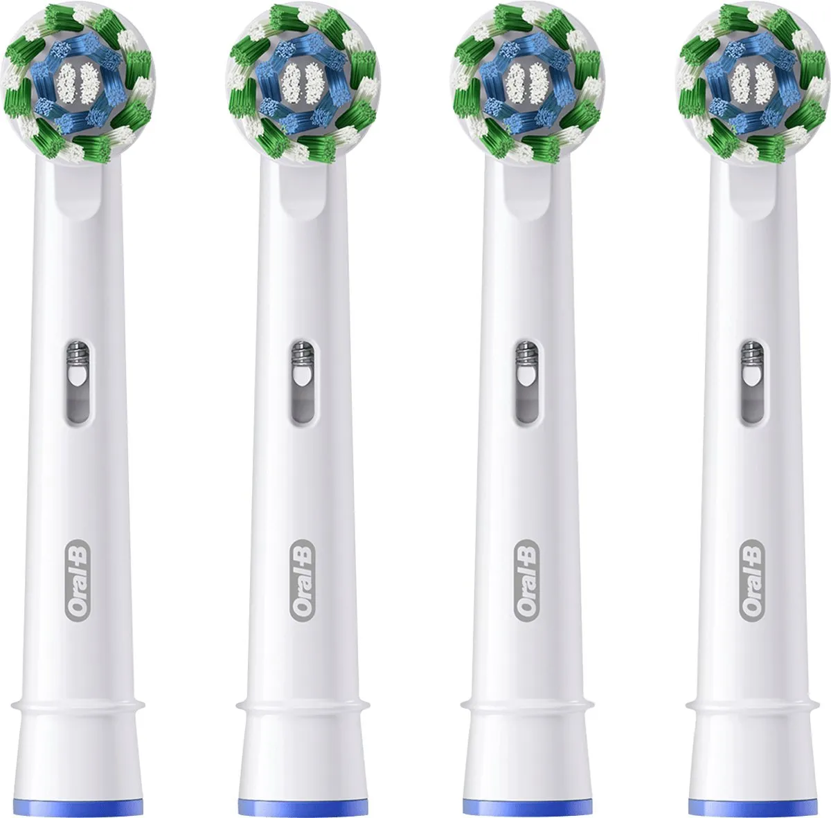 Oral-B PRO Cross Action Opzetborstels 4 Stuks - Wit Groen