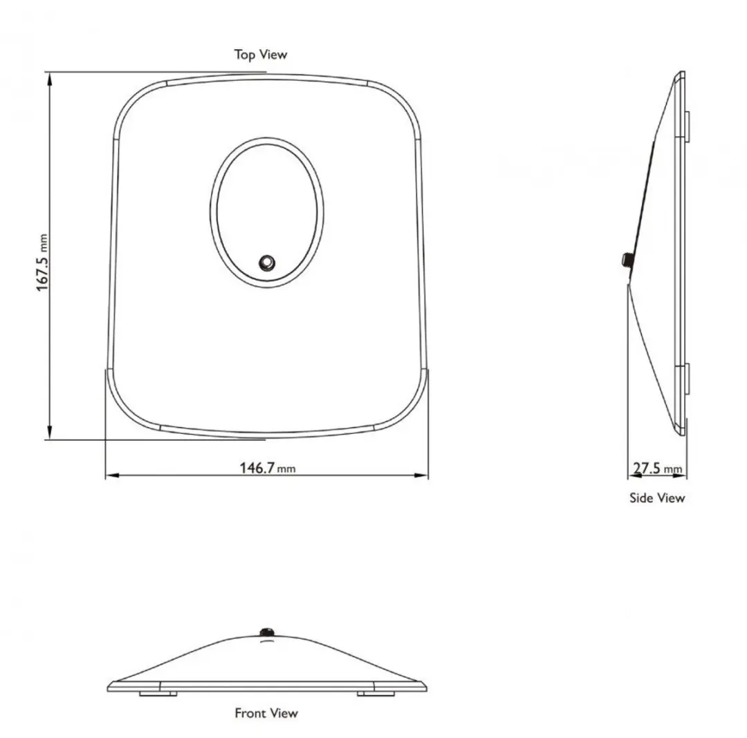 KEF P1 Desk Pad - Zilver (per paar)