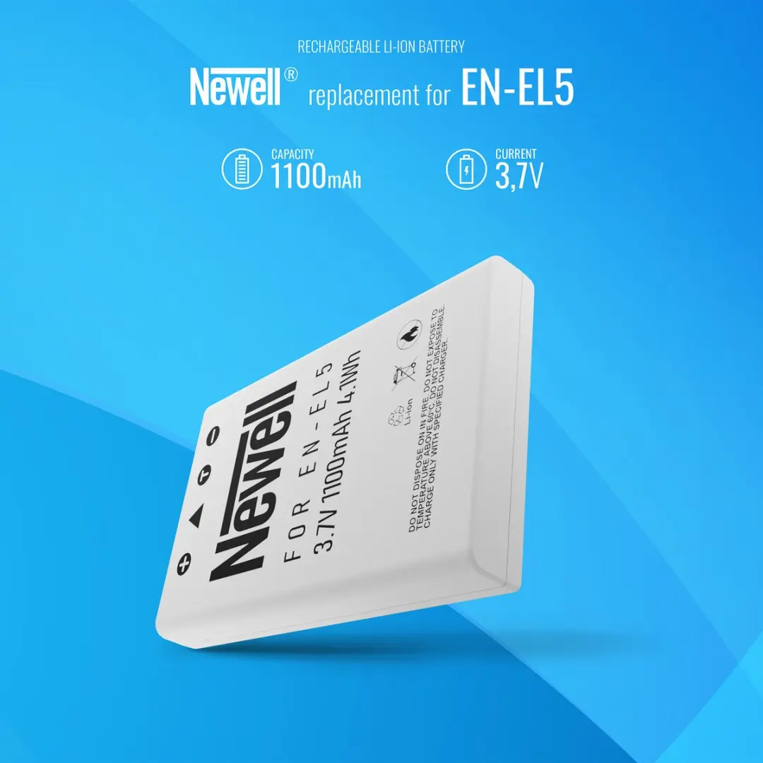 Newell Accu Nikon EN-EL5 1100mAh - afbeelding 5 van 6