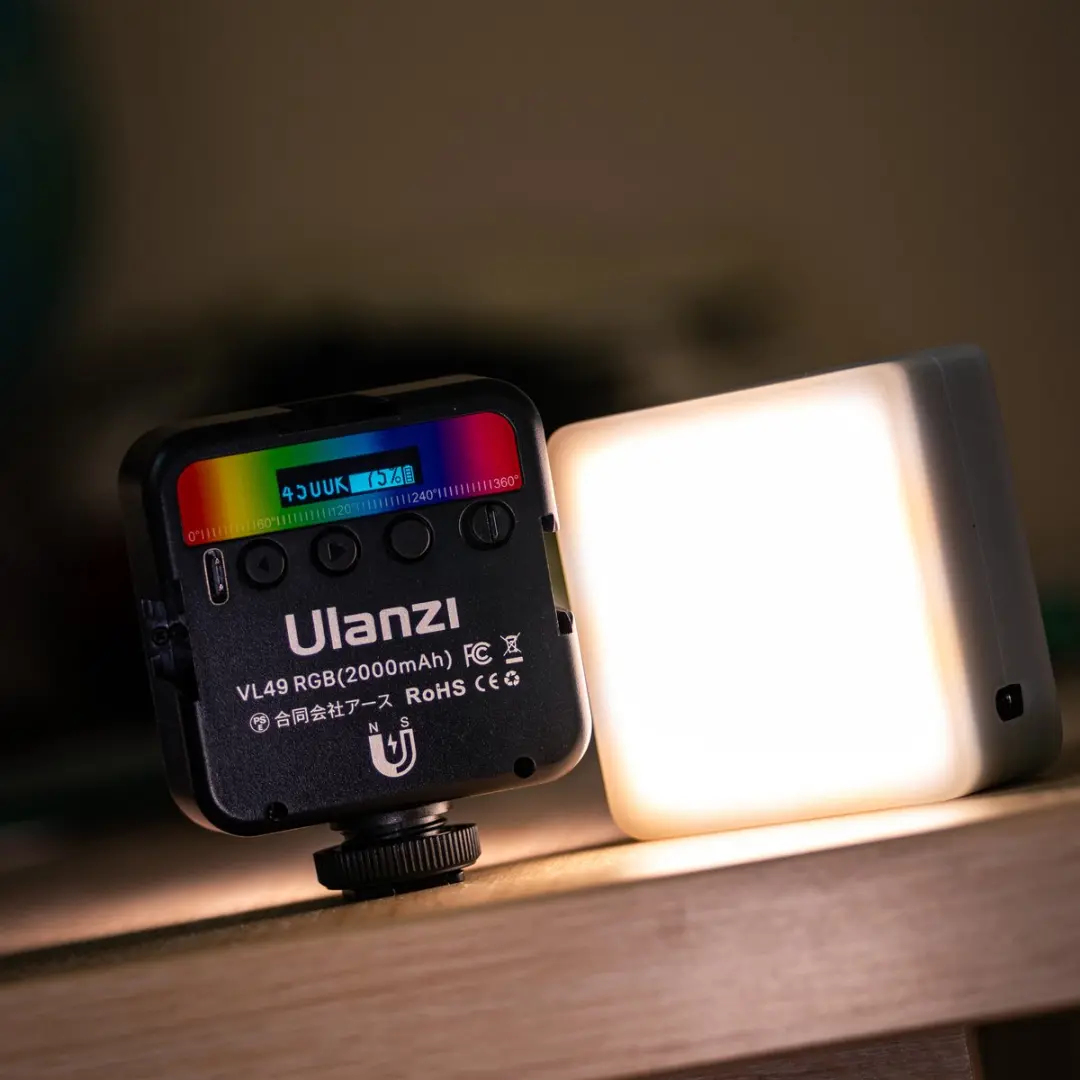 Ulanzi VL49 RGB LED Videolamp - 60 LED - 2500K - Zwart
