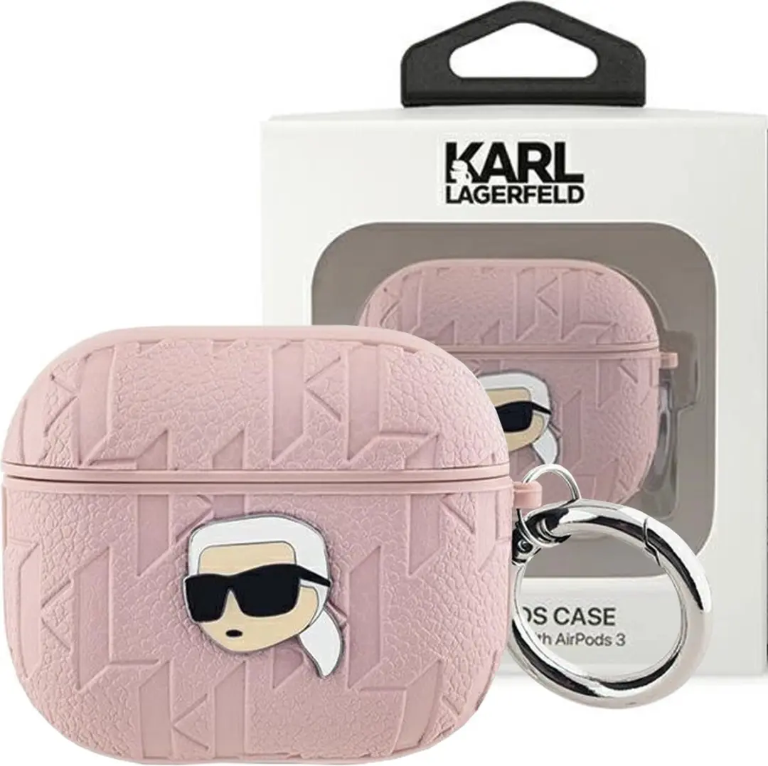 Karl Lagerfeld KLA3PGKIPP Hoesje AirPods 3 - Roze