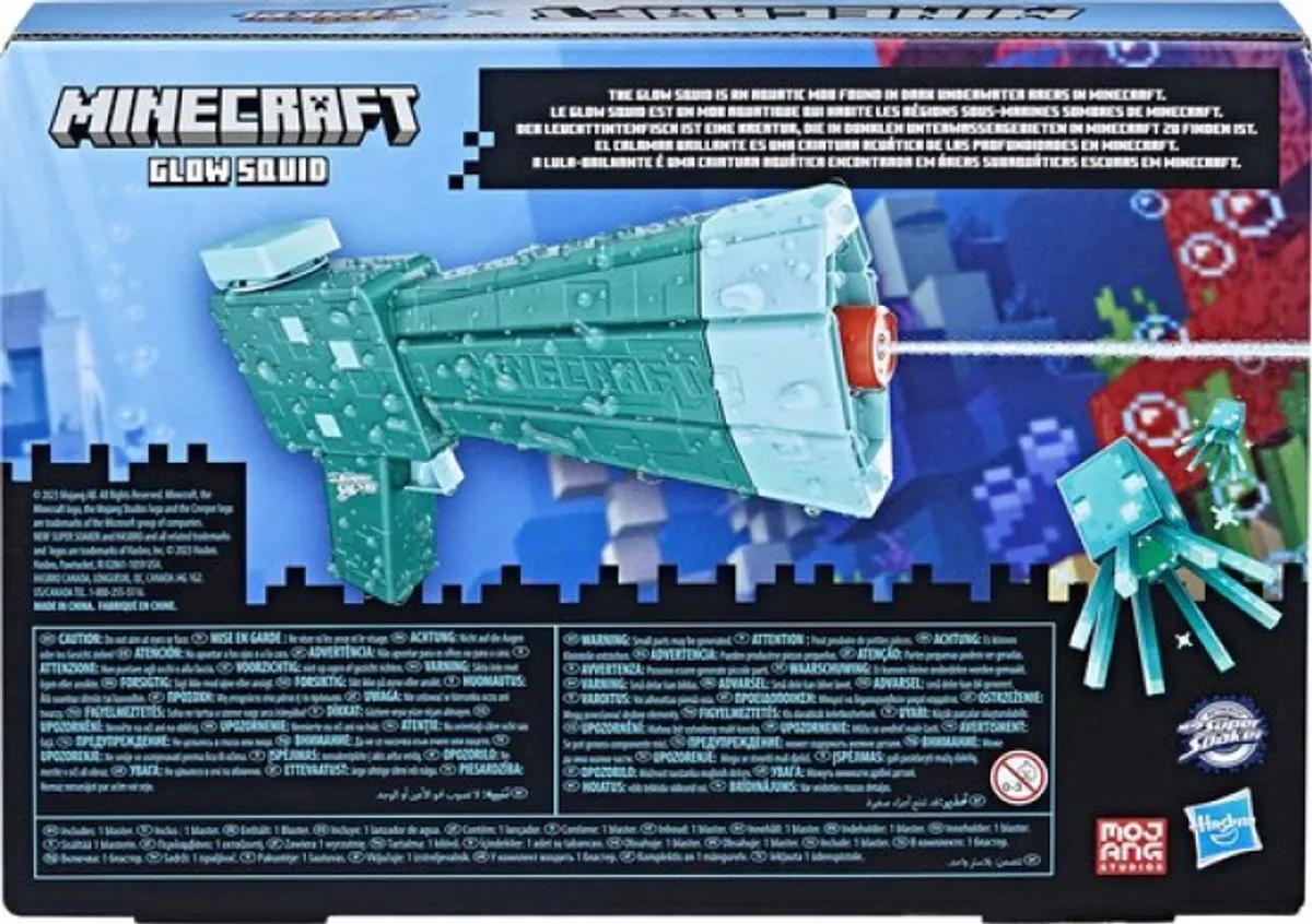 Nerf Minecraft Glow Squid - Blauw F76005L1