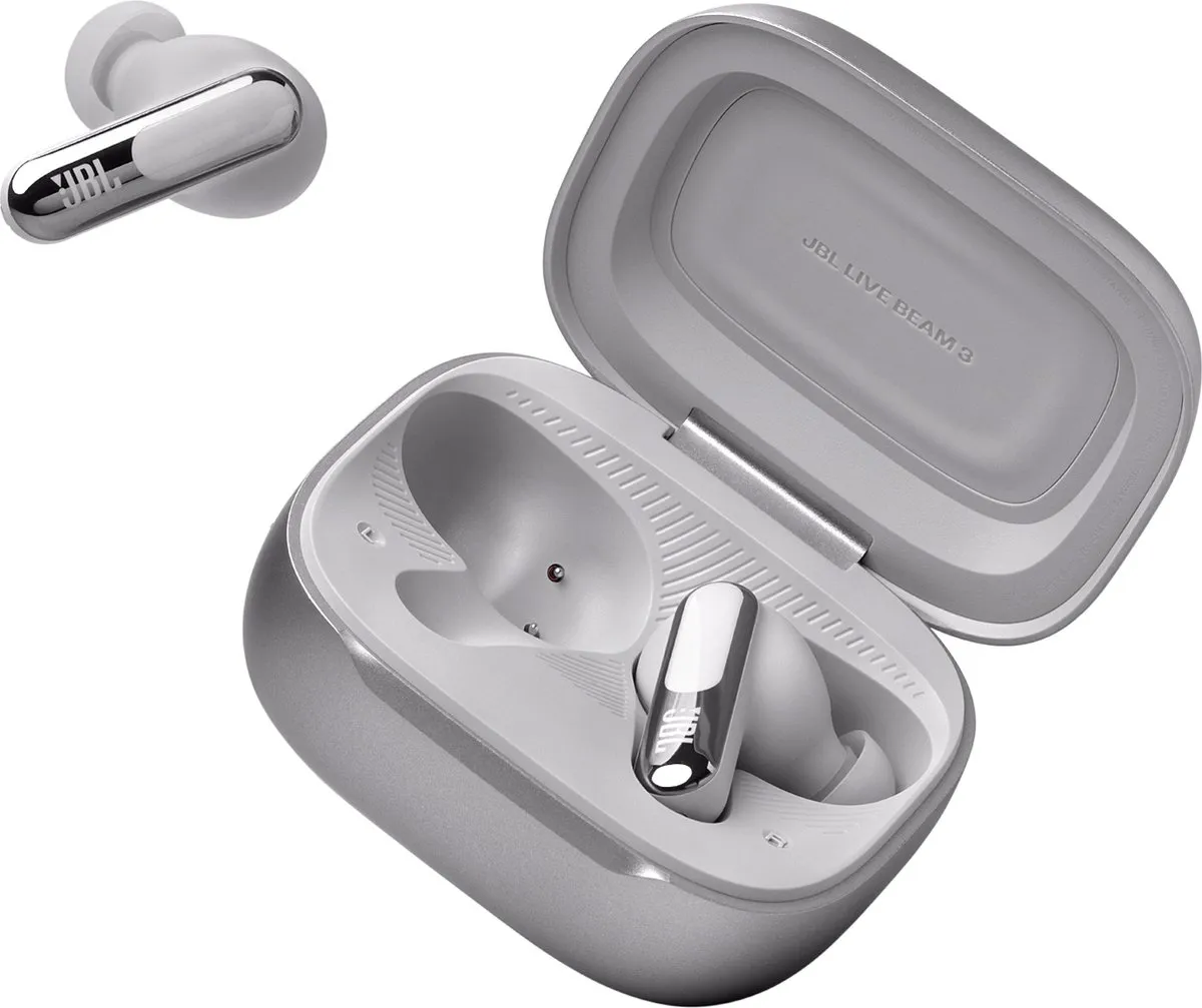 JBL Live Beam 3 Oordopjes - Zilver - 48 uur batterij