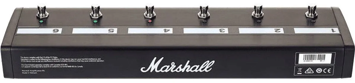 Marshall PEDL-91016 6-Way Latching Footswitch - Voetschakelaar