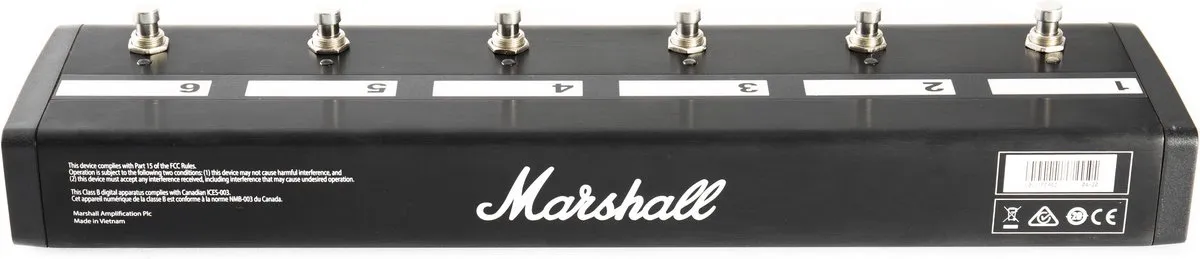 Marshall PEDL-91016 6-Way Latching Footswitch - Voetschakelaar