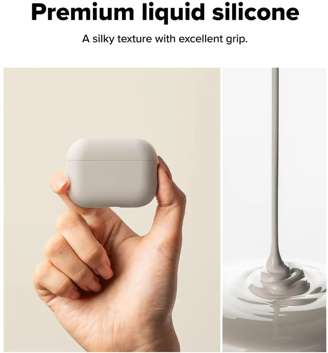Ringke Silicone Hoesje Apple AirPods Pro 3 RS-AIRPODS-PRO-3-STONE - Beige