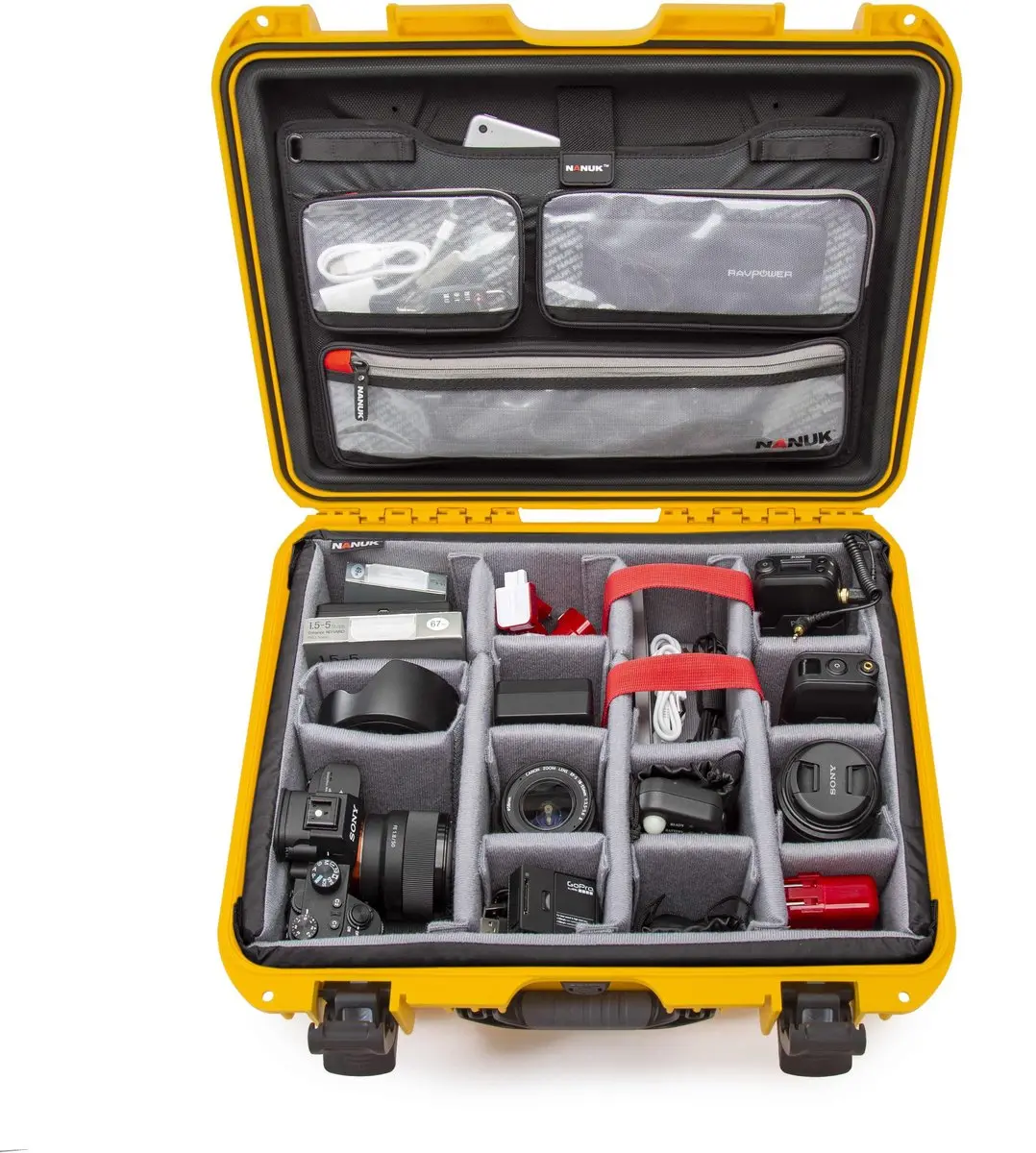 Nanuk 930 Pro Photo Kit Koffer - Geel