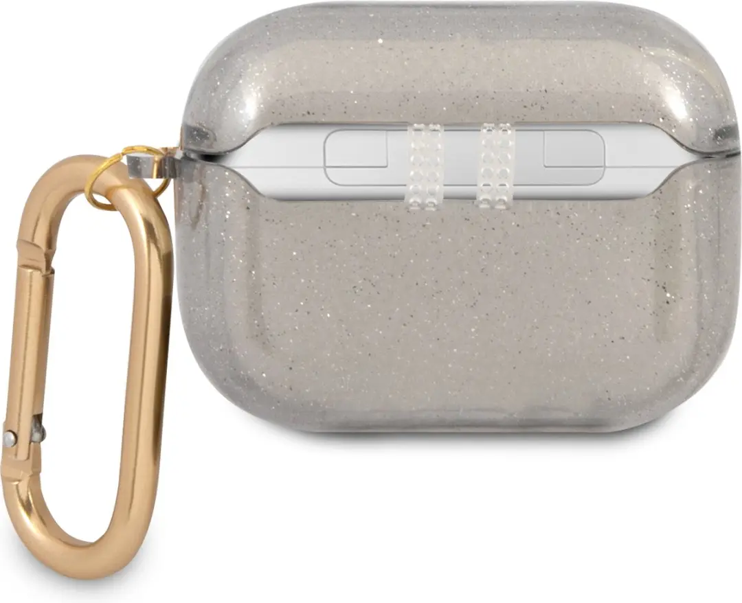 Guess TPU Glitter Case AirPods Pro - Zwart