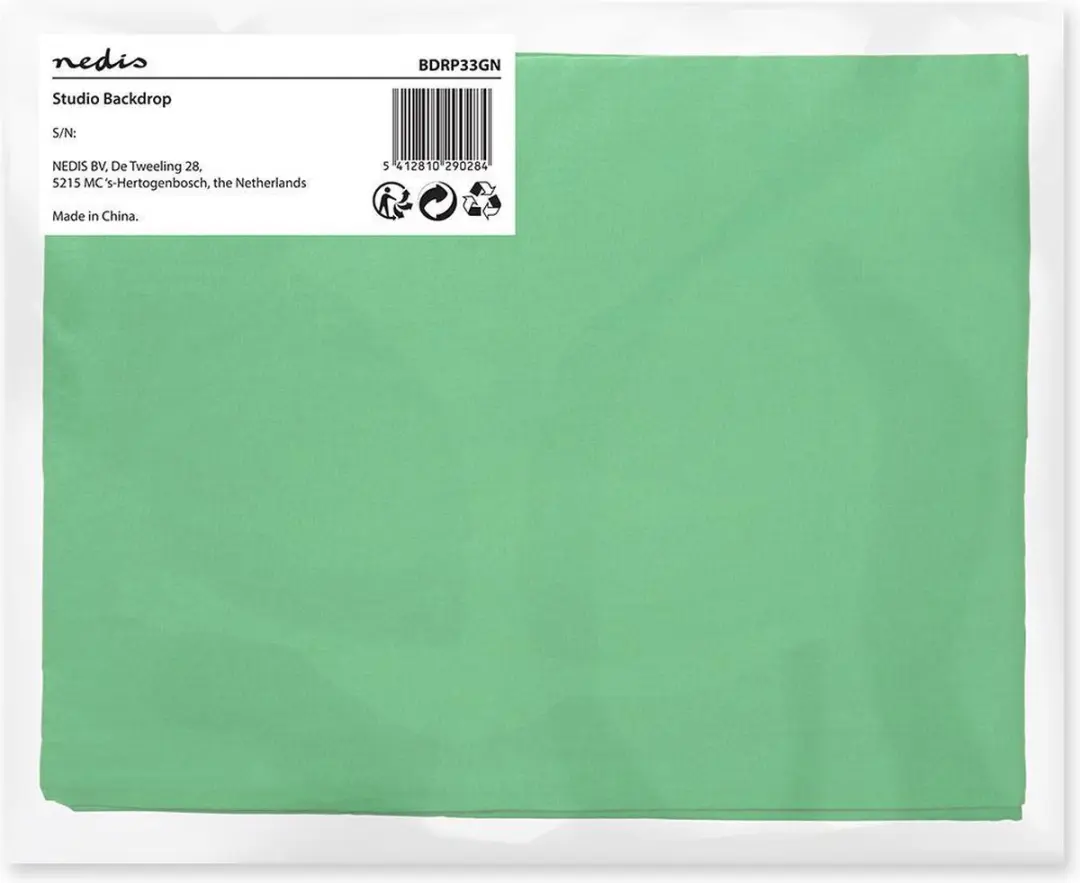 Nedis Achtergronddoek 2,95x2,95m - Groen - afbeelding 6 van 6