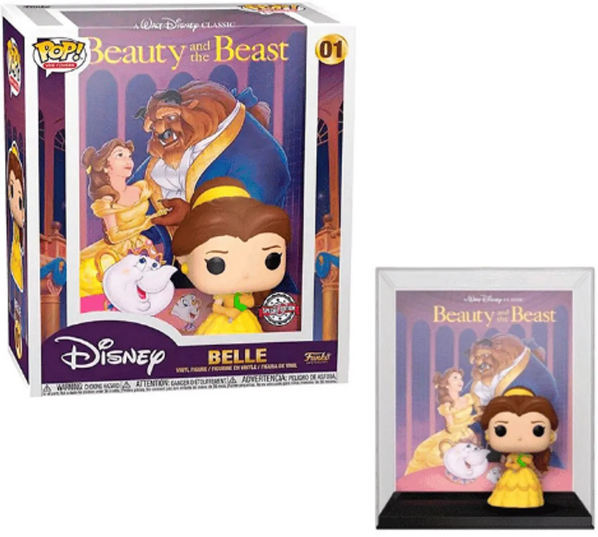 Disney Funko POP! VHS Cover Belle Verzamelfiguur 9cm - Multicolours