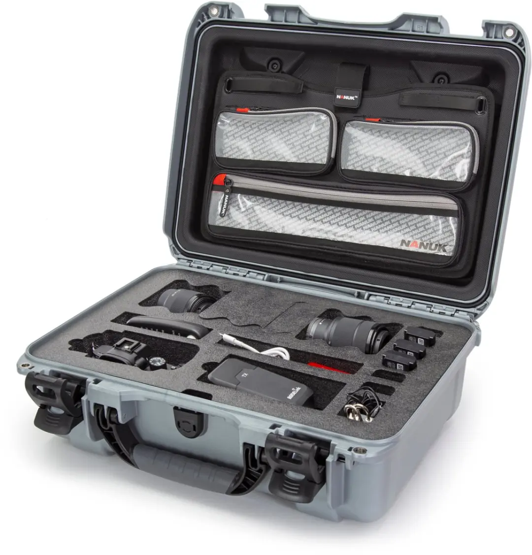 Nanuk 925 Camera Koffer - DSLR/Videocamera/Smartphone - Zilver