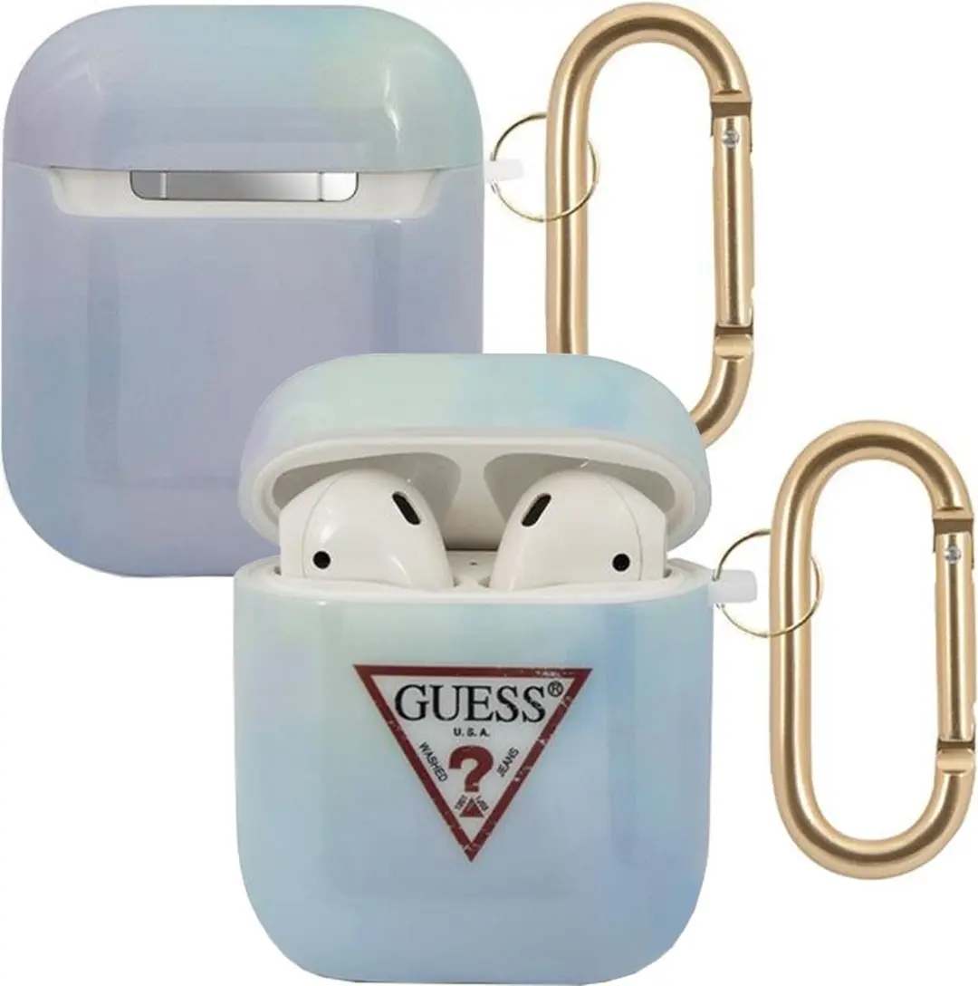 GUESS Tie and Dye Collection AirPods Hoesje - Blauw