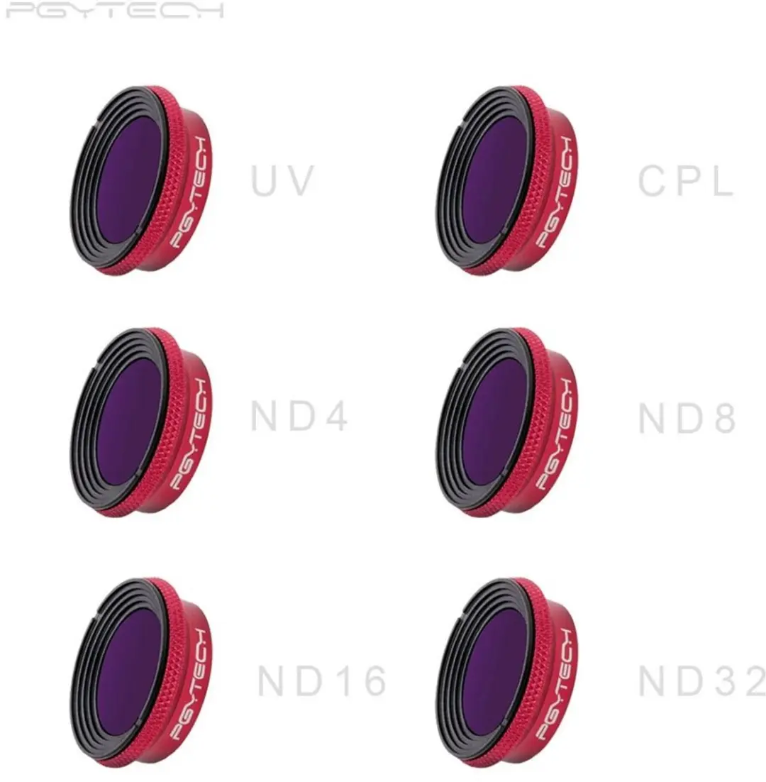 PGYTECH PRO Filters 6-Pack - Mavic Air - MCUV/CPL/ND4/8/16/32