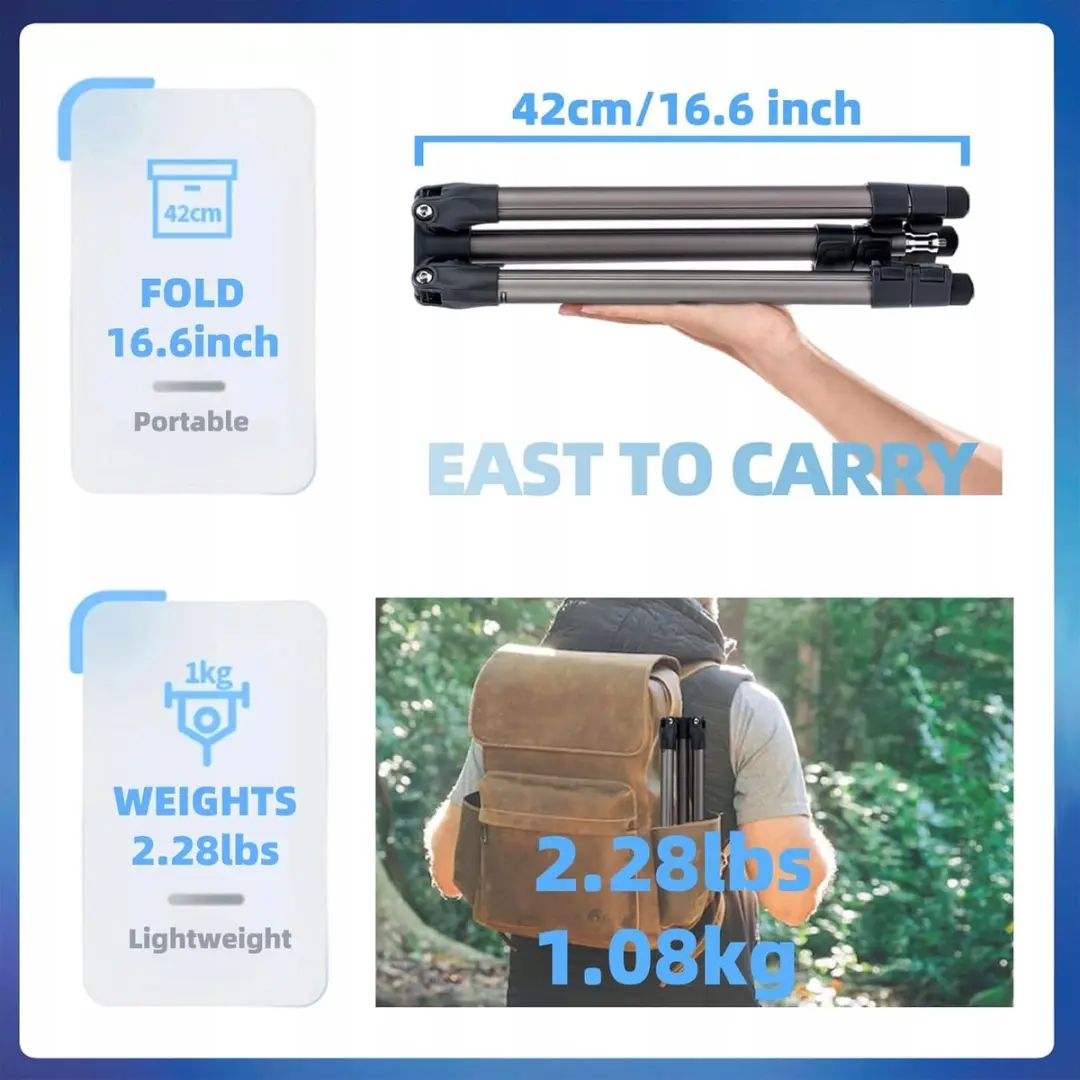 Fotopro Statief 200cm - 360° Kogelkop - Grijs