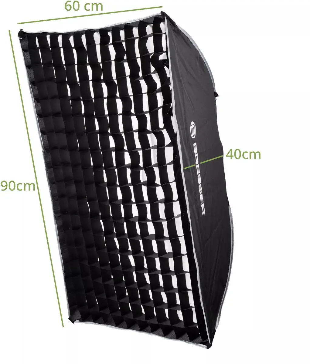 Bresser Softbox 60x90cm - Bowens Speedring - Zwart