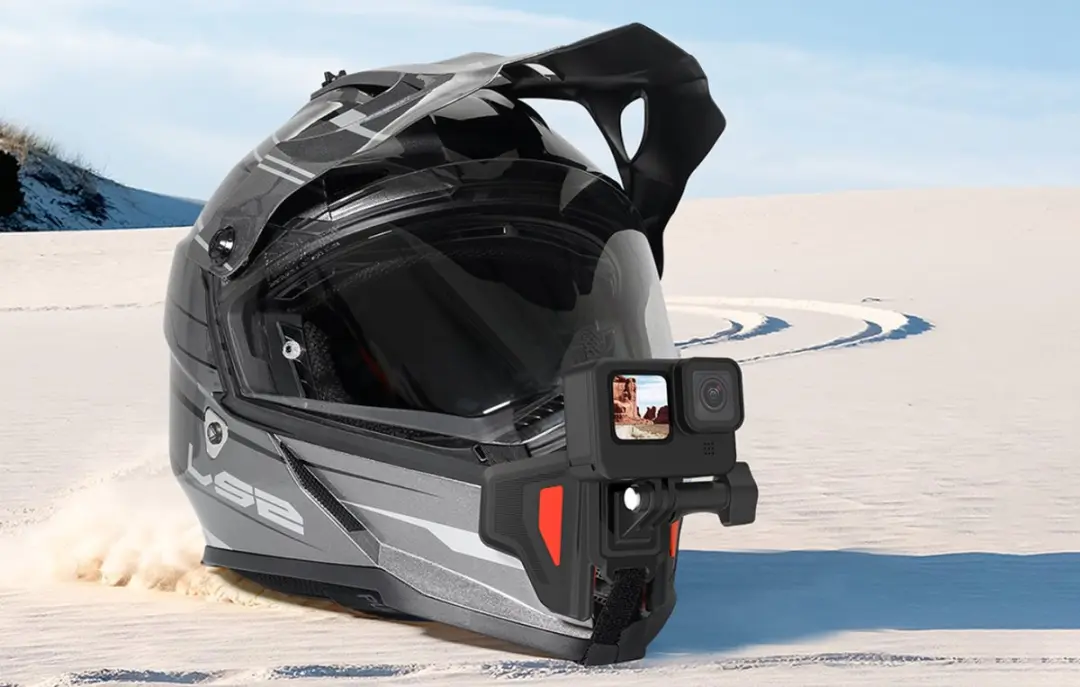 Telesin Premium Helmbevestiging 6972860171265 - GoPro/DJI/Insta360 - Oranje - afbeelding 2 van 6