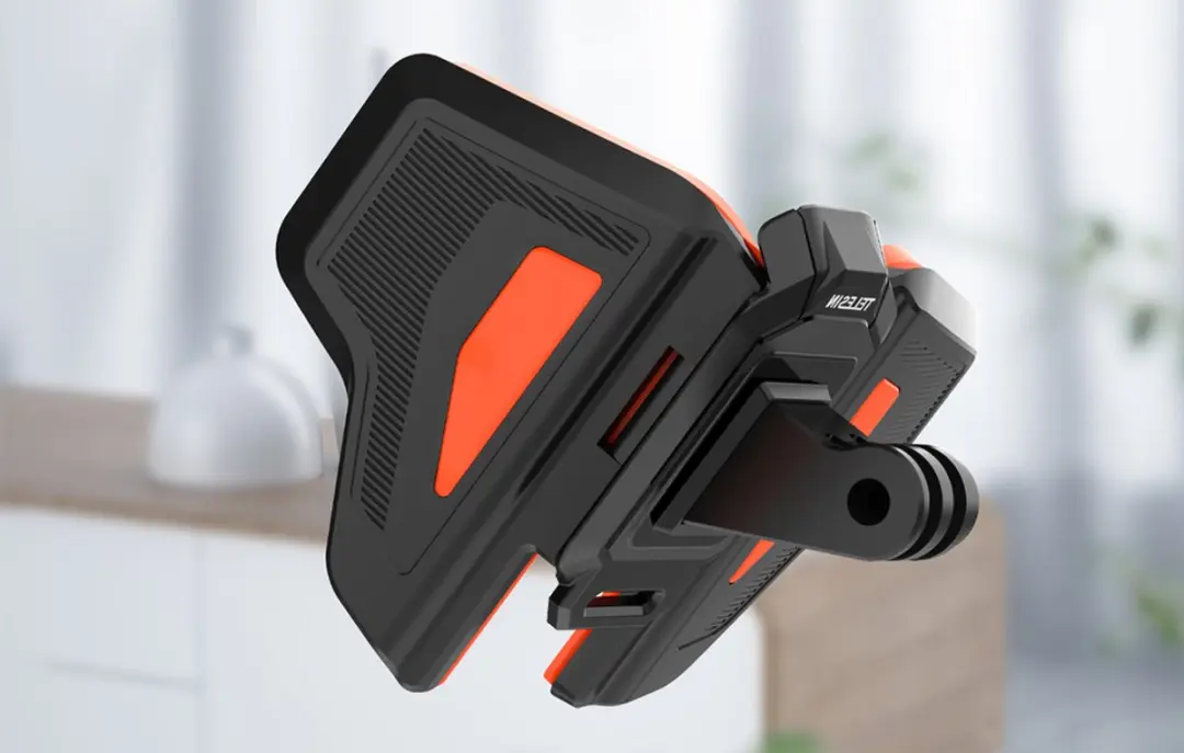 Telesin Premium Helmbevestiging 6972860171265 - GoPro/DJI/Insta360 - Oranje - afbeelding 3 van 6