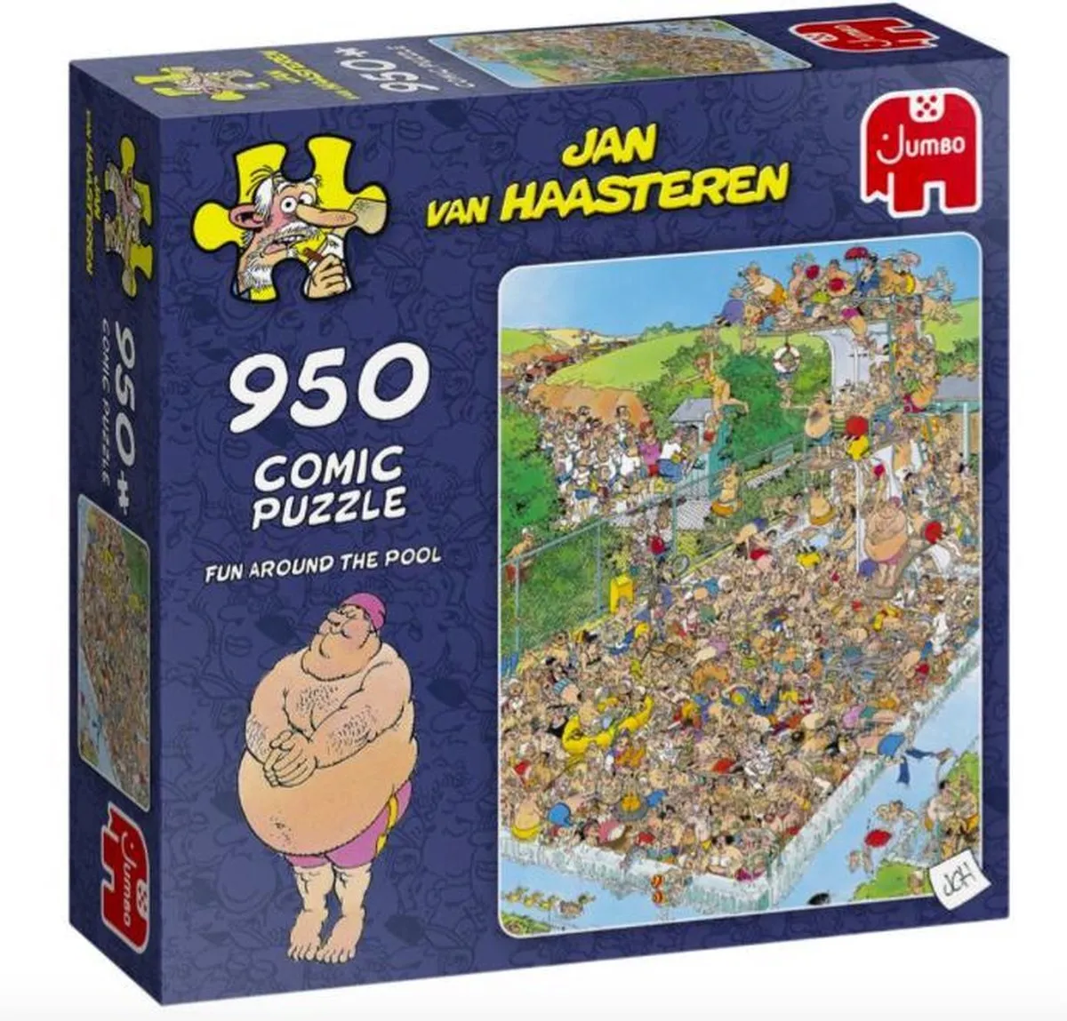 Jan van Haasteren Fun Around the Pool Puzzel 950 Stuks