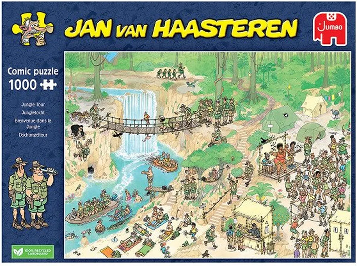 Jan van Haasteren Jungletocht NK Puzzelen 2024 - 1000 Stuks - Meerkleurig