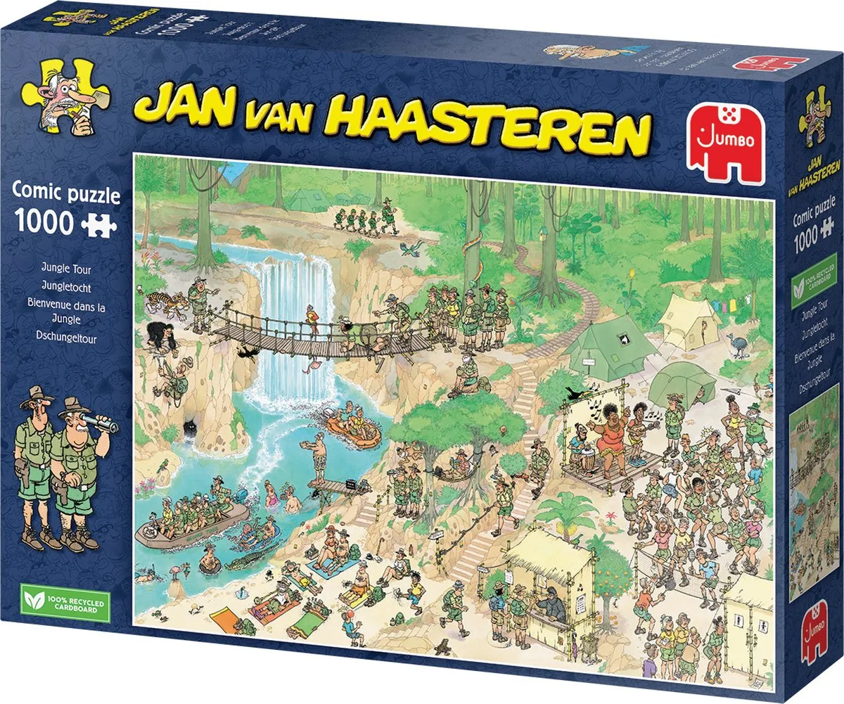 Jan van Haasteren Jungletocht NK Puzzelen 2024 - 1000 Stuks - Meerkleurig