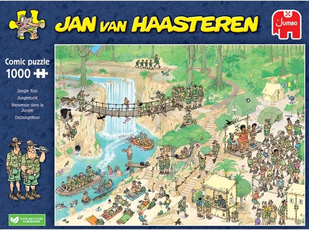 Jan van Haasteren Jungletocht NK Puzzelen 2024 - 1000 Stuks - Meerkleurig - afbeelding 6 van 6