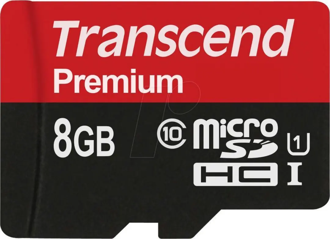 Transcend Premium UHS-I Micro SD 8GB TS8GUSDU1 - 300x