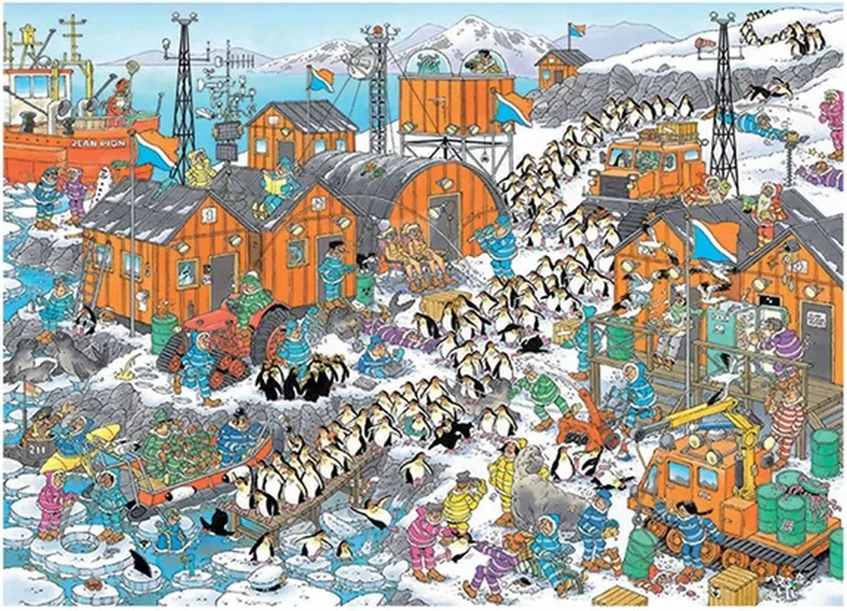 Jan van Haasteren Zuidpool Expeditie Puzzel 1000 Stuks - Meerkleurig - afbeelding 6 van 6