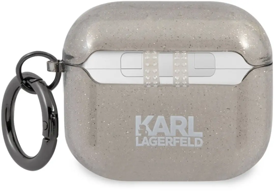 Karl Lagerfeld AirPods 3 Case Choupette - Glitter - Zwart