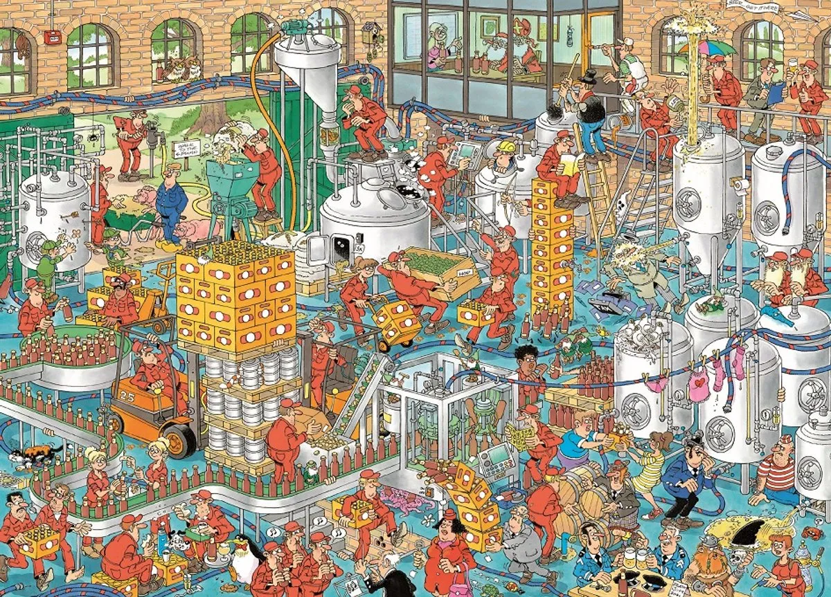 Jan van Haasteren De Ambachtelijke Brouwerij Puzzel 1000 Stuks - Meerkleurig