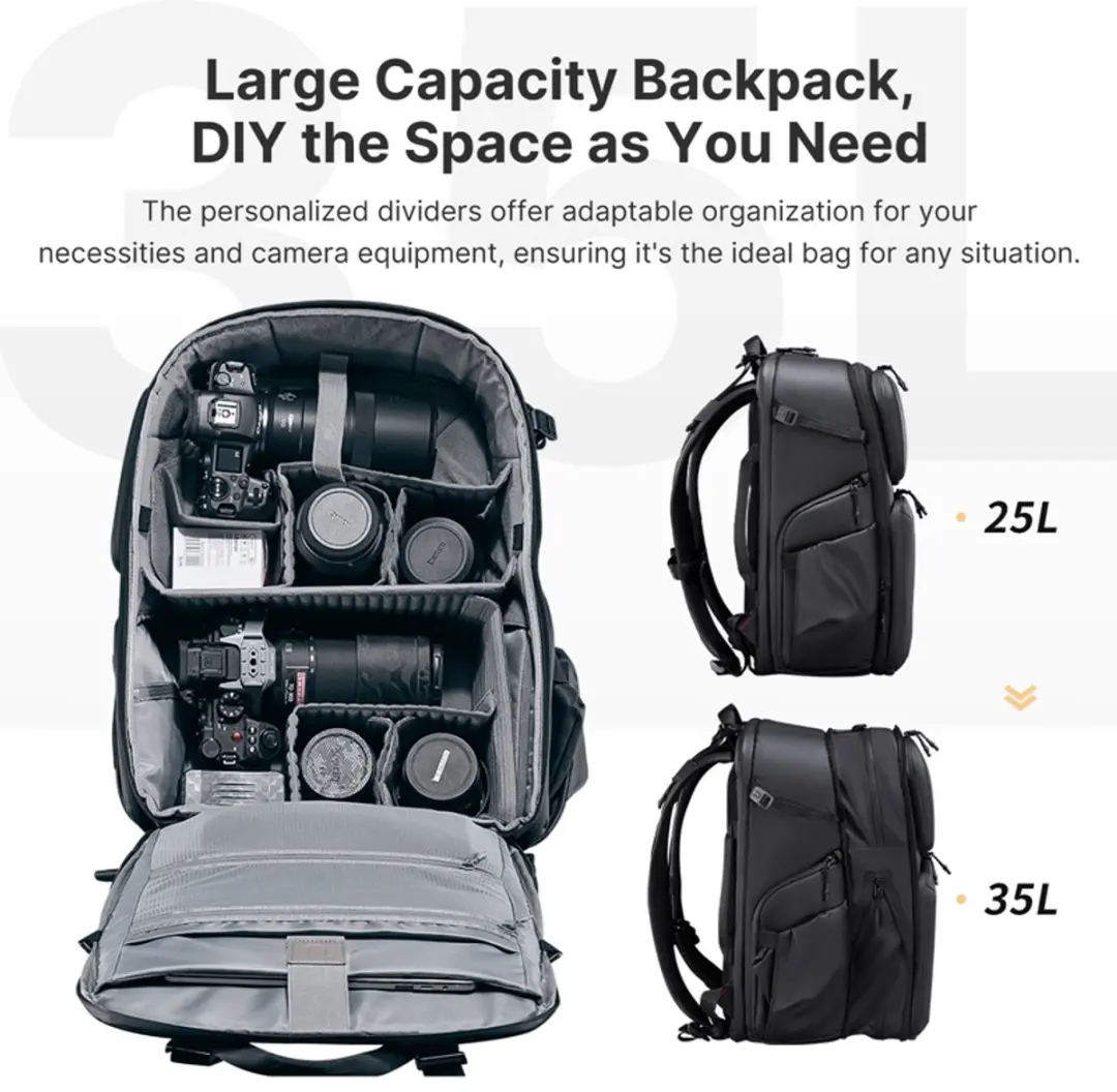 Ulanzi BP10 Camera Rugzak 35L - Zwart
