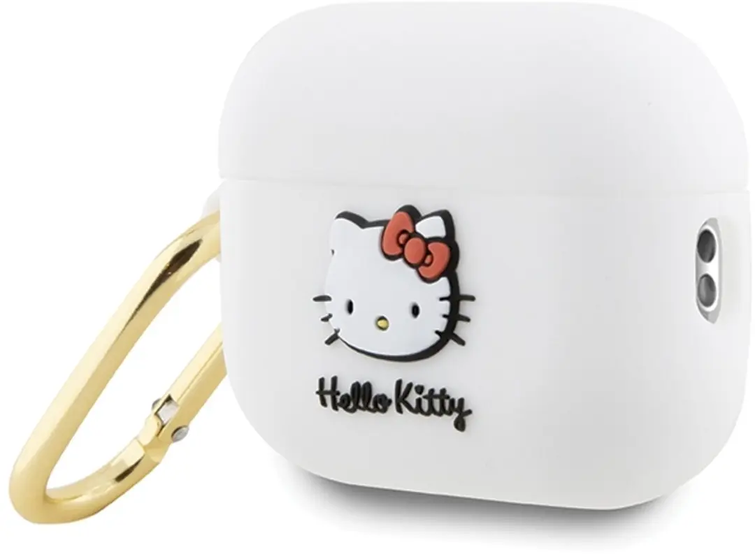 Hello Kitty Siliconen 3D Head Case AirPods Pro 2 - Wit