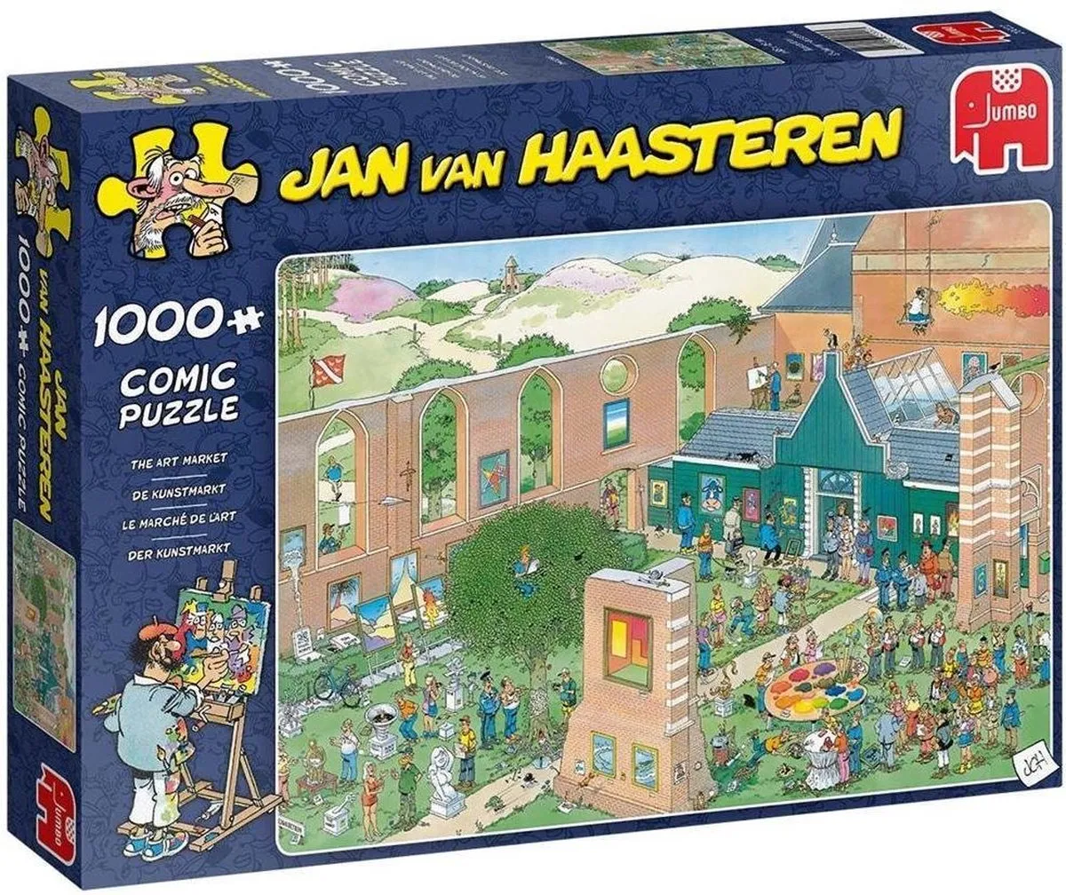 Jan van Haasteren De Kunstmarkt Puzzel 1000 Stuks
