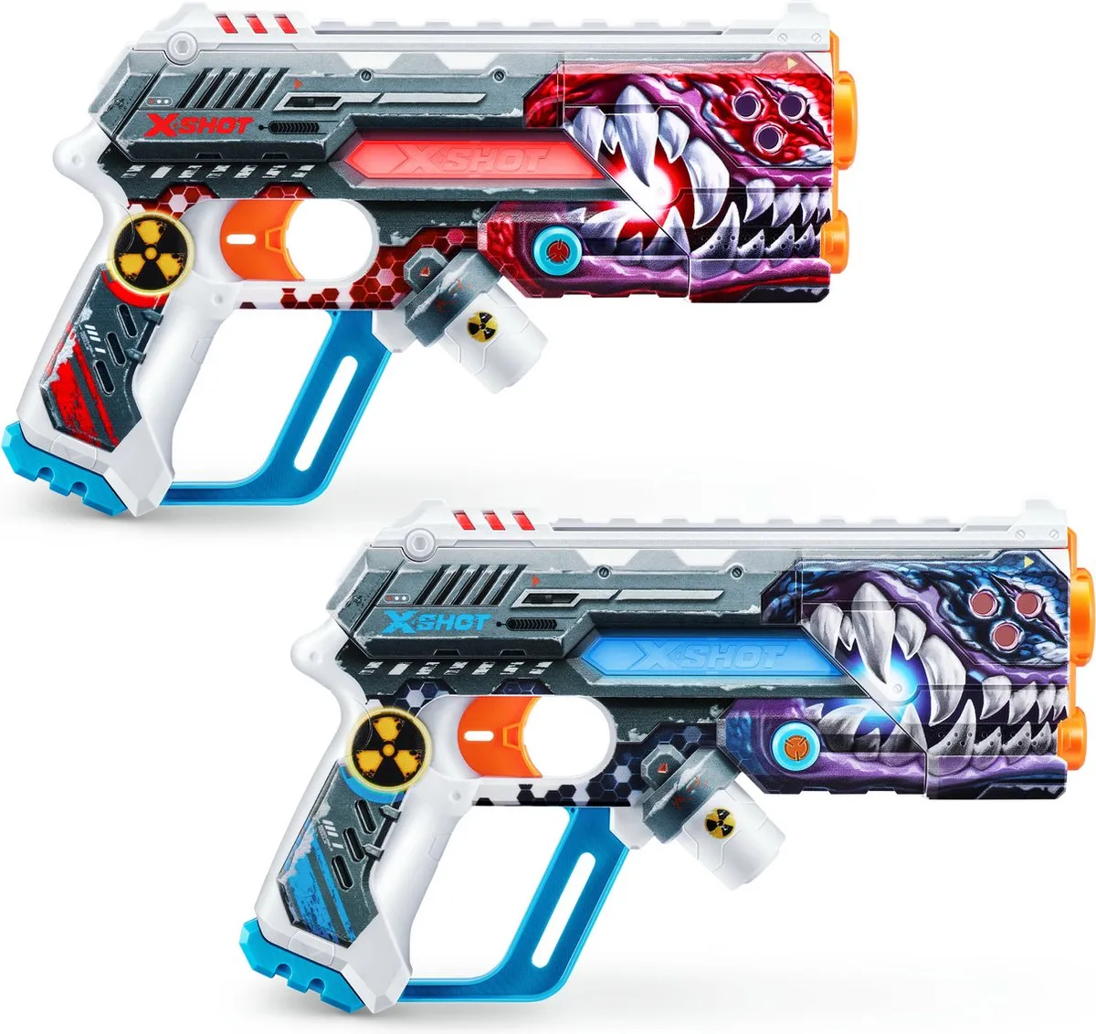 XSHOT Skins Laser 360° - 2 Laserblasters & Headsets - 36602 - afbeelding 6 van 6
