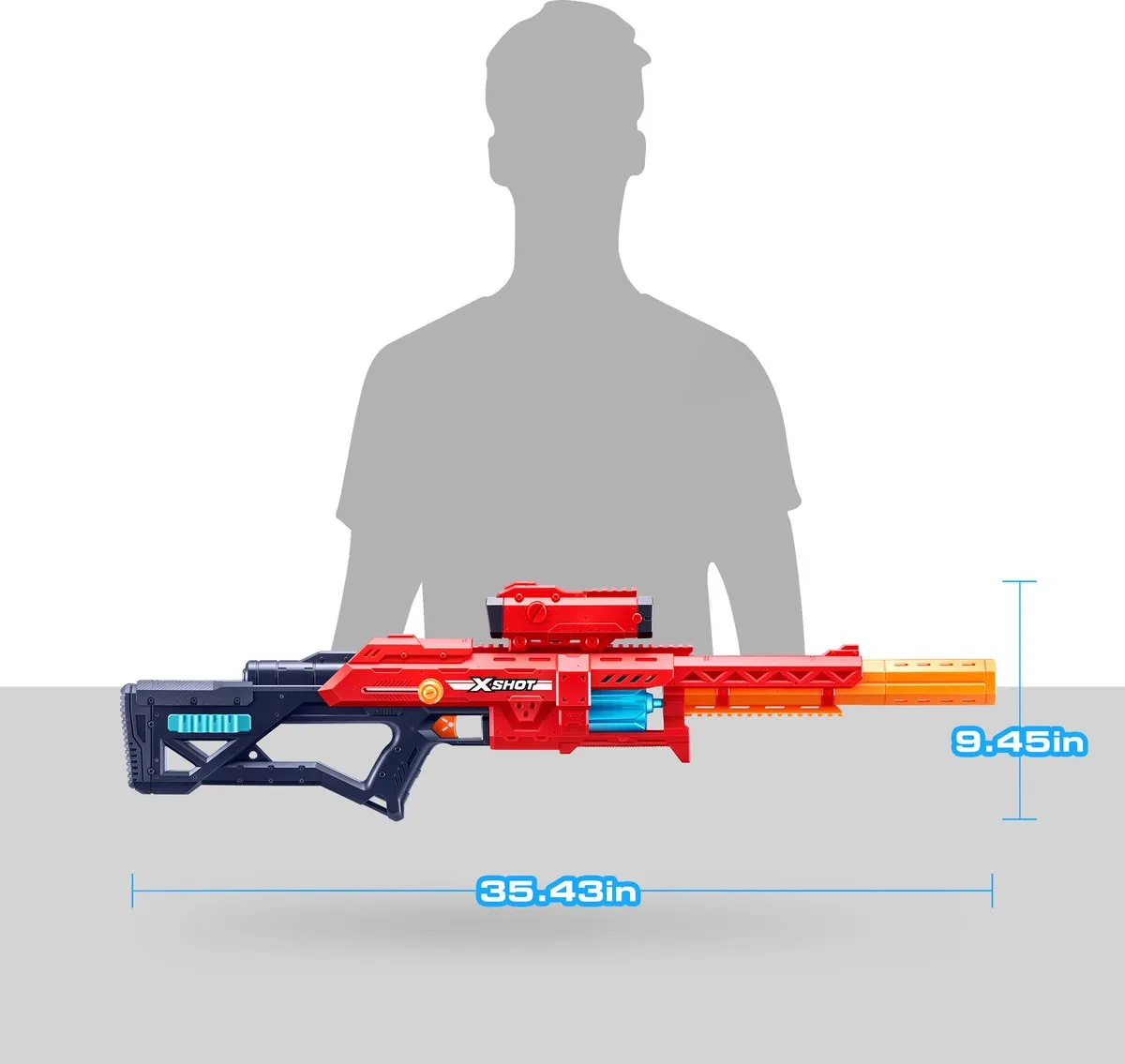 XSHOT Excel Ranger X8 Blaster 24 Pijlen - Meerkleurig